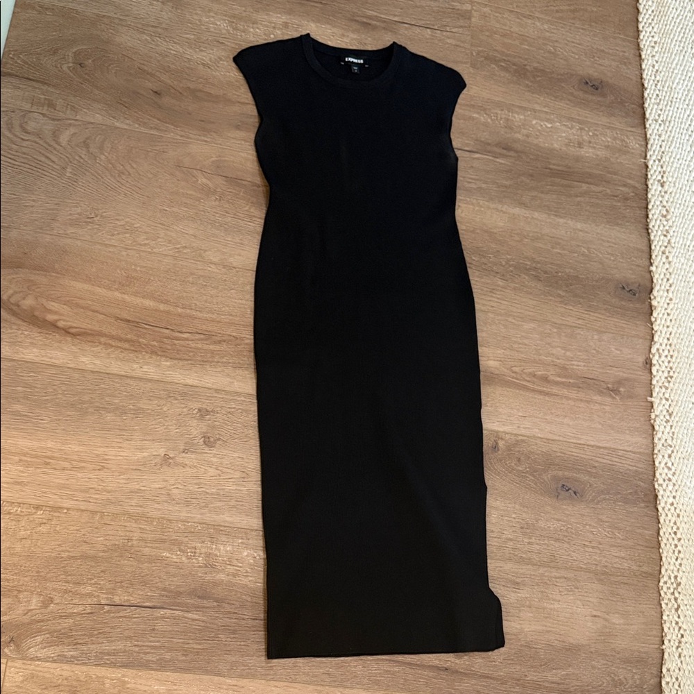 Express Black Midi Dress